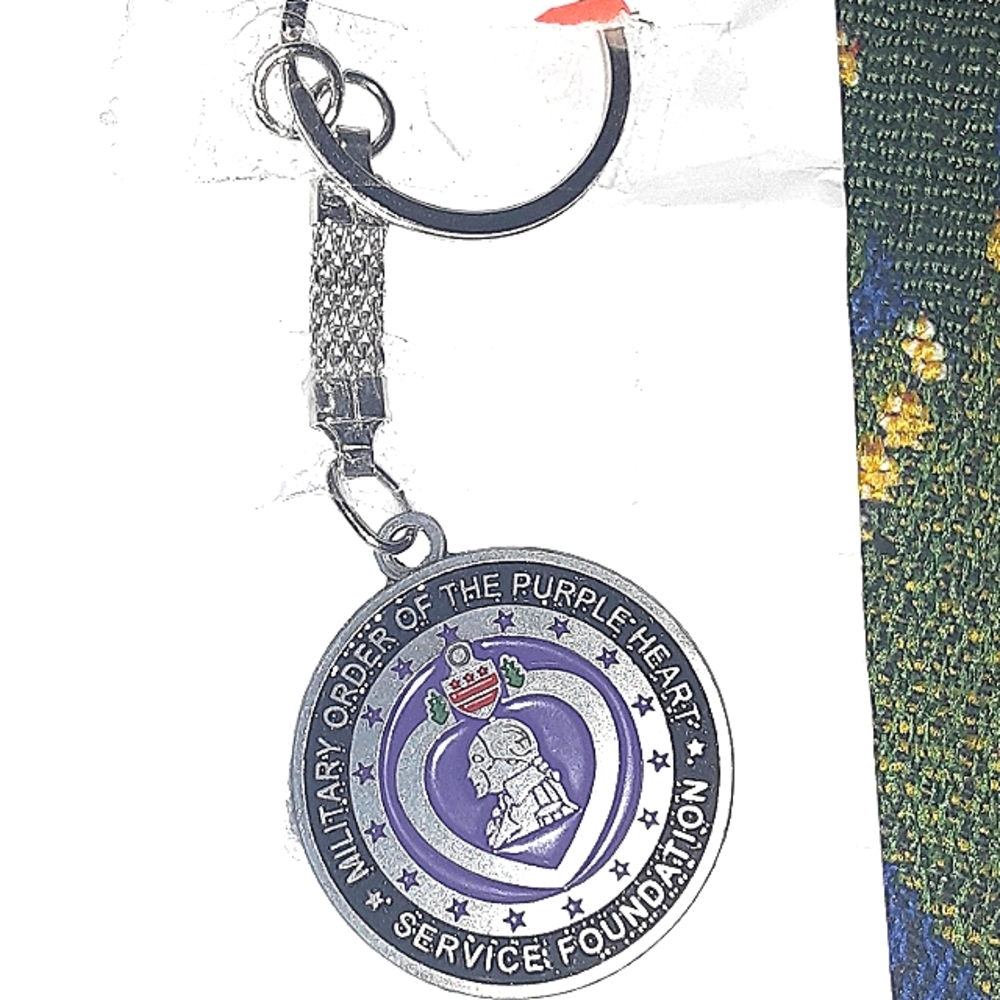 MILITARY ORDER OF THE PURPLE HEART SERVICE FOUNDATION KEYCHAIN MINT